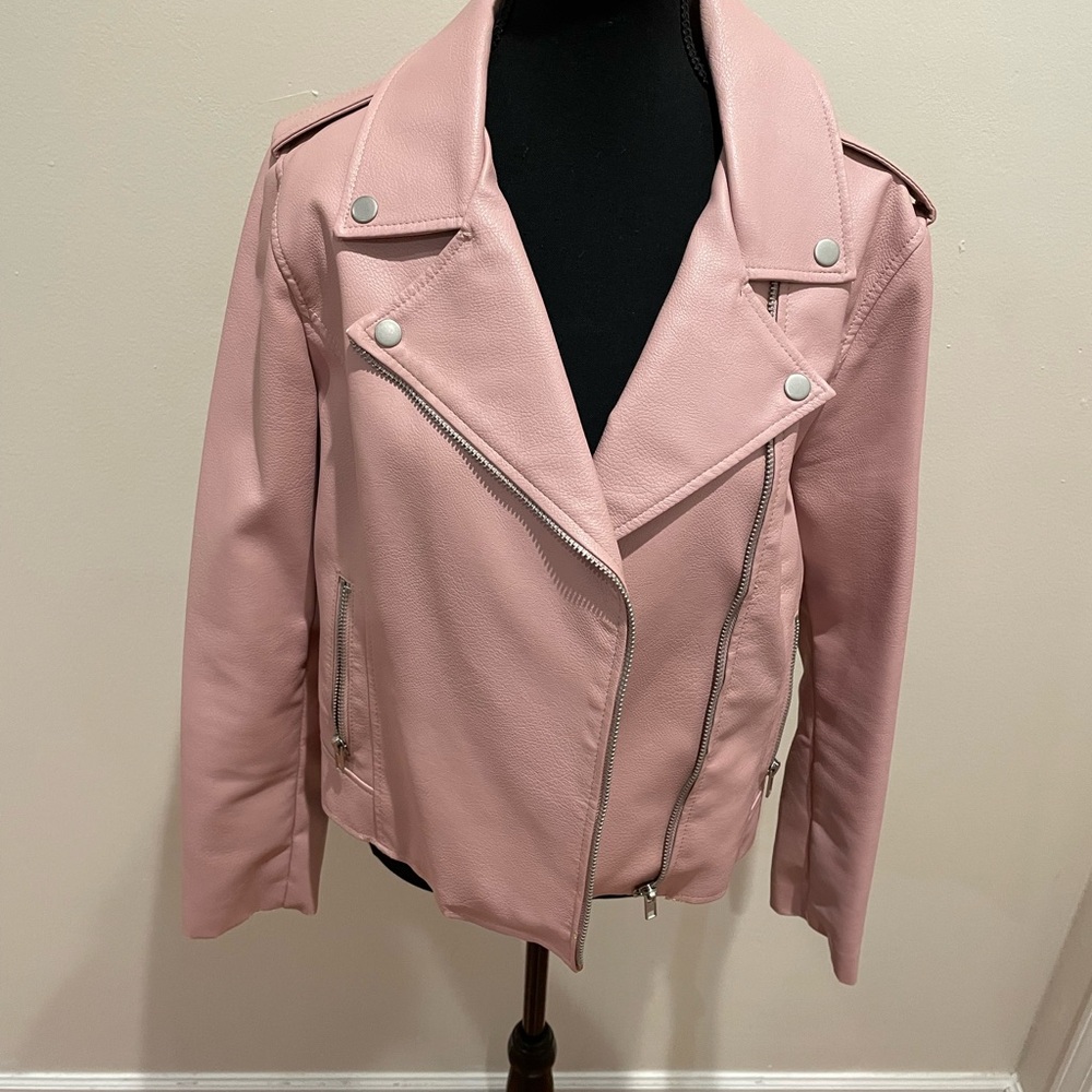 BB Dakota  Pink Leather Jacket